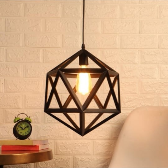 Multi-Cage Diamond Chandelier